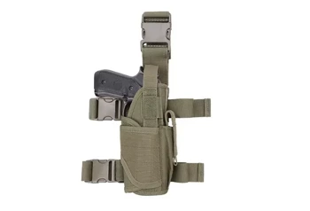 GFC Tactical - Holster Oberschenkel mit Magazinlader - Nylon - Olive - GFT-29-000235