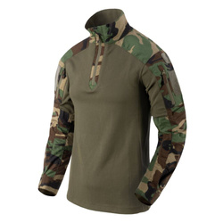 Helikon - Kampfhemd MCDU Combat Shirt - Woodland / Olive Green - BL-MCD-SP-0302A