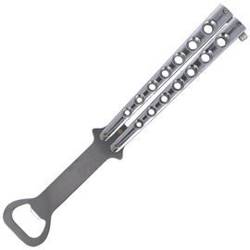 Herbertz Solingen - Flaschenöffner Balisong - Verchromt - 571113