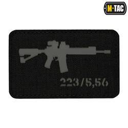 M-Tac - AR-15 223/5.56 Lasergeschnittener Aufnäher - Schwarz/Grau - 51111211