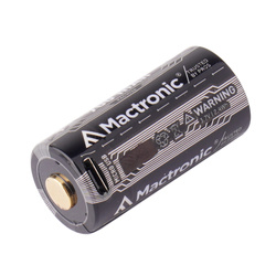 Mactronic - RCR123 Akku 16340 mit Box - 16340 mAh - 3,7 V - RAC0024