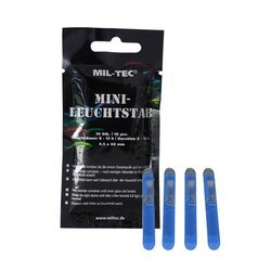 Mil-Tec - Lichtstab - Mini - 4,5 x 40 mm - 10 Stück - Blau - 14931503