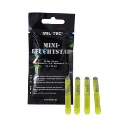 Mil-Tec - Lichtstab - Mini - 4,5 x 40 mm - 10 Stück - Gelb - 14931515