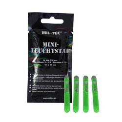 Mil-Tec - Lichtstab - Mini - 4,5 x 40 mm - 10 Stück - Grün - 14931501