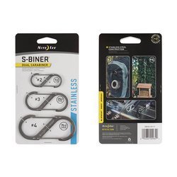 Nite Ize - Karabinerhaken S-Biner Set #2, #3, #4 - Stahl - SB234-03-11