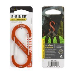 Nite Ize - S-Biner® Aluminium-Doppelkarabiner #4 - Orange - SBA4-19-R6