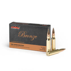 PMC - Bronze Boat Tail .308 WIN 147 gr / 9,53 g FMJ Gewehrmunition - 308A.