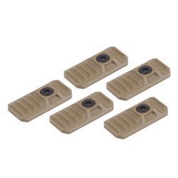 Strike Industries - LINK Abdeckung für M-LOK / KeyMod-Schienen - 5 Stück - FDE - SI-LINK-COVER-FDE