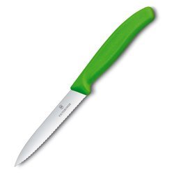 Victorinox - Küchenmesser Swiss Classic - Gezahnt - Grün - 6.7736.L4