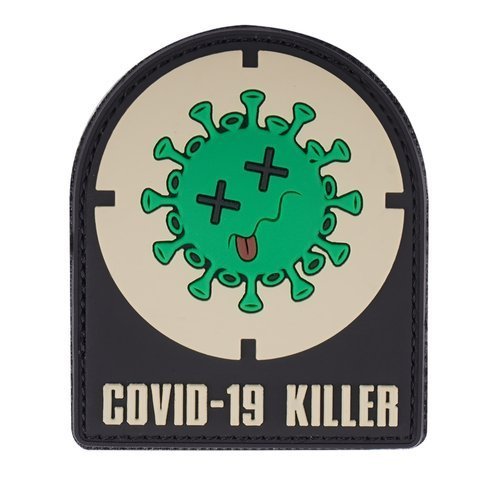 101 Inc. - 3D Aufnäher - Covid-19 Killer - 444130-7414 -  3D PVC Morale Patches