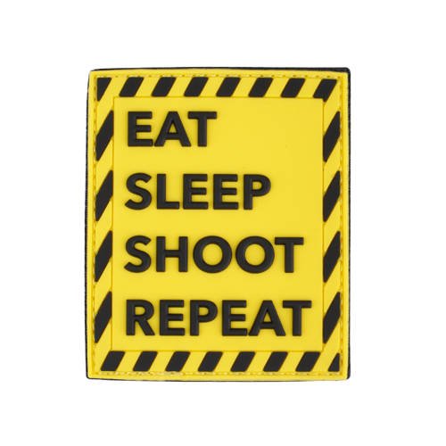 101 Inc. - 3D-Aufnäher - Eat Sleep Shoot Repeat - 444130-7342 -  3D PVC Morale Patches