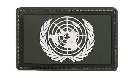 101 Inc. - 3D-Aufnäher - U.N. - OD Grün -  3D PVC Morale Patches