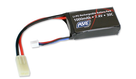 ASG - AEG Akku - LiPo - 7,4V - 1000 mAh - 30C - [1] - 17462 - Li-Po 7,4 V Akkus