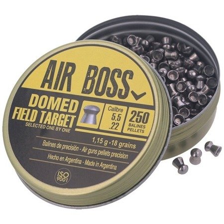 Apolo - Air Boss Domed Field Target Luftgewehrkugeln - .22 / 5,5 mm - 250 psc (E 30203) - Diabolos 