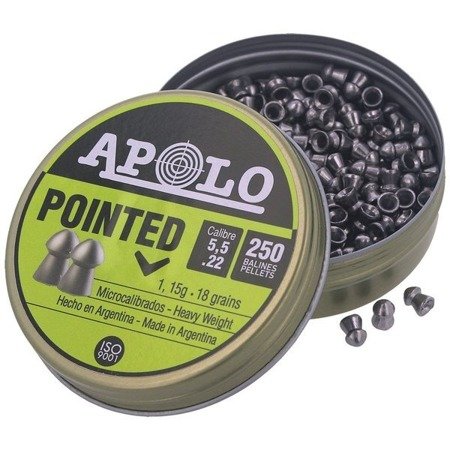 Apolo - Premium Pointed Airgun Pellets - .22 / 5,50 mm - 250 Stück - E19601.G2 - Diabolos 