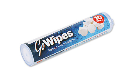 BCB - Komprimierte Reinigungstücher Go Wipes - ADV005 - Hygiene