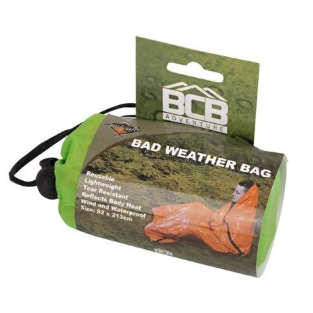 BCB - Notfall Schlechtwettertasche - Orange - CL182 - Survival & Bushcraft