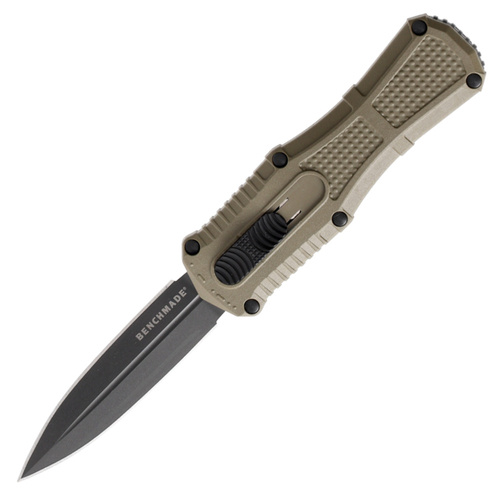 Benchmade - Klappmesser OTF 3375GY-1 Mini Claymore - CPM-D2 - Ranger Green - 3375GY-1 - Einhandmesser