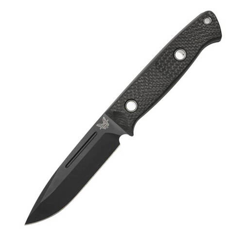 Benchmade - Überlebensmesser 163BK Bushcrafter - CPM-CruWear - Schwarz - 163BK - Militärmesser