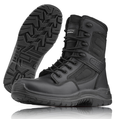 Bennon - Commodore Light O1 Militärstiefel - Hoch - Schwarz - Z20359 - Wanderstiefel