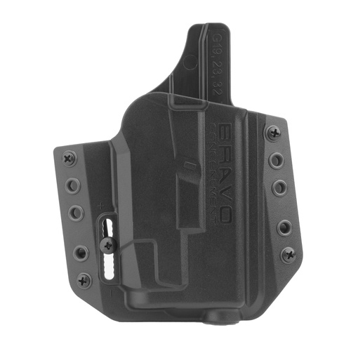 Bravo Concealment - OWB Holster für Glock, Shadow Systems MR920 Pistole mit TLR-7A Taschenlampe - Rechtshänder - Polymer - BC30-1010 - Gürtelholster