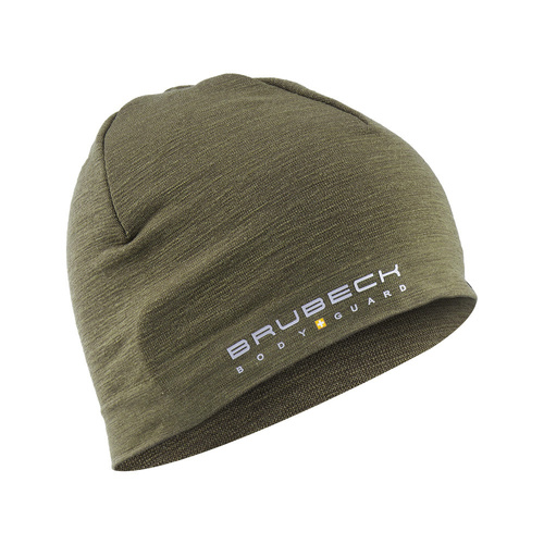 Brubeck - Ranger Wool Beanie Mütze - Zweilagig - Khaki - HM10180 - Wintermützen