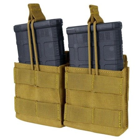 Condor - Open Top Double M14 Mag Pouch - Coyote Brown - MA24-498 - Magazin & Munitionstaschen