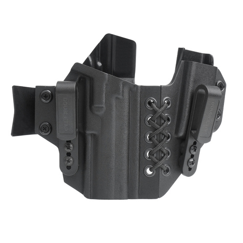 DOUBLETAP GEAR - Appendix Elastic IWB Kydex Holster für HK P30, SFP und Magazin - Schwarz - Innenbundholster