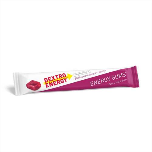 Dextro Energy - Energie-Kaugummi mit Koffein Energie-Kaugummi - Schwarze Johannisbeere - 45g - DE85 - Feldrationen