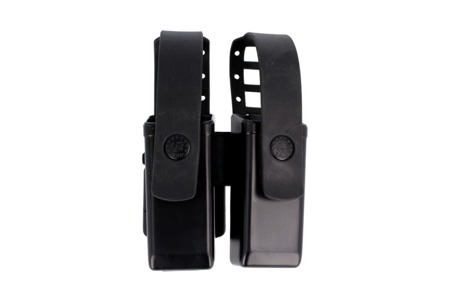 ESP - Doppelter verriegelbarer Magazinlader für 9 mm / .40 - UBC-01 Montage - Schwarz - MH-04-S BK - Magazin Holster