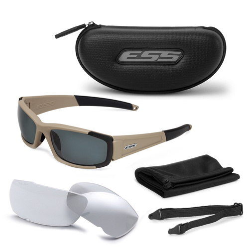 ESS - CDI - Terrain Tan - Clear / Smoke Gray - 740-0458 - Sonnenbrille