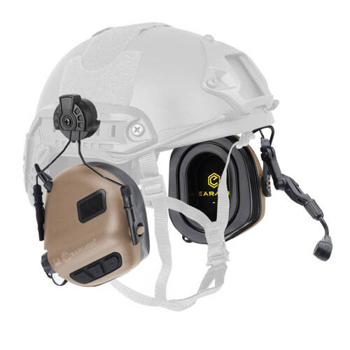 Earmor - M32H PLUS Kommunikations Headset für Helme - ARC Montage - Coyote - M32H-TN/ARC (PLUS) - Funkgeräte