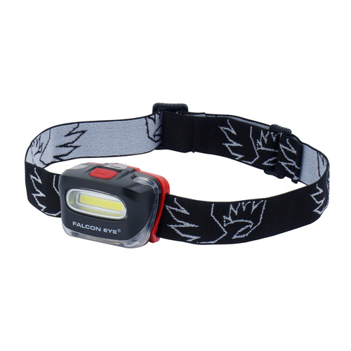 Falcon Eye - Kopf-Taschenlampe Blaze - COB LED - 130 lm - Schwarz / Rot - FHL0027  - LED-Taschenlampen