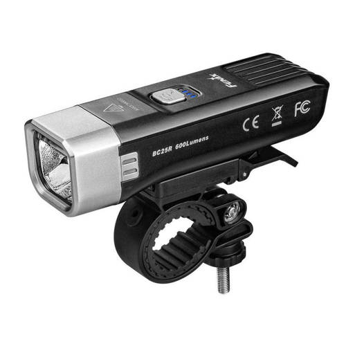 Fenix - LED-Taschenlampe für Fahrräder - 600 Lumen - 2600 mAh - Schwarz - BC25R - LED-Taschenlampen