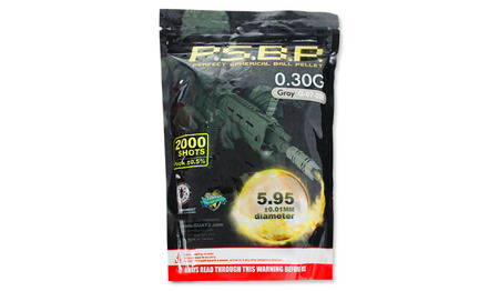 G&G - Airsoft BB Pellets - 0,30g - 2000 rds - Grau - G-07-208 - 0,30 g und Schwerere BBs