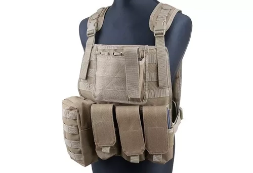 GFC Tactical - Taktische Weste MBSS Plate Carrier - Nylon - Coyote Brown - GFT-18-000363 - Integrierte Westen