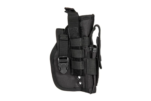 GFC Tactical - Taktisches Pistolenholster Universeller mit Magazinlader - Schwarz - GFT-29-032140 - MOLLE Holster