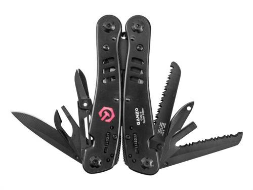 Ganzo - Multitool mit Bit-Set - 11 Werkzeuge - G302-B - Multitools