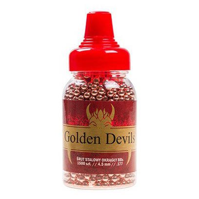 Golden Devils - Steel BB Pellets - 1500 Stück - 4,5 mm - Rundkugeln (BB)