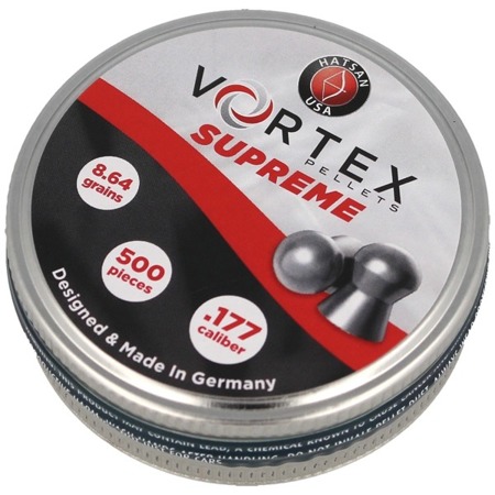 Hatsan - Vortex Supreme Luftgewehrkugeln .177 / 4,51 mm - 500 Stück - 92104510005HT - Diabolos 