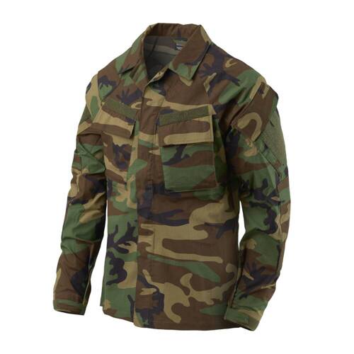 Helikon - Militär-Sweatshirt Raid - Ripstop - 8 Taschen - US Woodland - BL-RAD-SP-03 - Helikon Sweatshirts