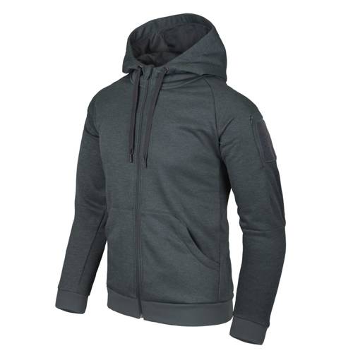 Helikon - Urban Tactical Hoodie® - Fullzip - Poliester - Schwarz / Grau melange - BL-UHF-PO-M1 - 10% Promotion