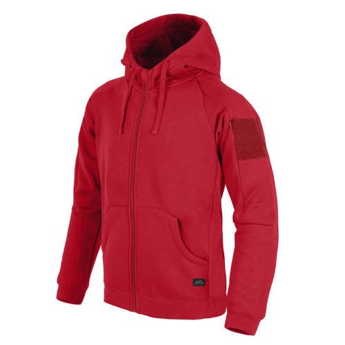 Helikon - Urban Tactical Hoodie® Lite Kapuzenpullover - FullZip - Rot - BL-ULF-CB-25 - Kapuzen-Sweatshirts