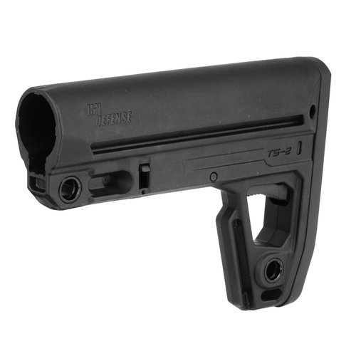 IMI Defense - TS2 M16 / AR15 Tactical Buttstock mit Magwell & Extended Overmolded Buttplate - Mil-Spec - Schwarz - IMI-ZS107M - AR Plattform