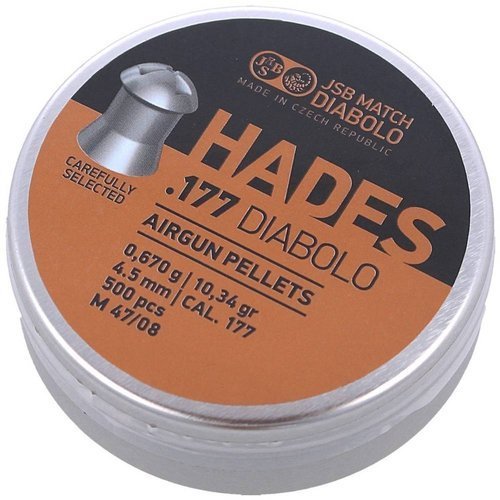 JSB - Diabolo Hades Pellets - .177 / 4.5 mm - 500 psc - 546292-500 - Diabolos 