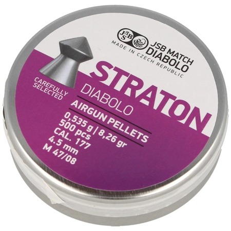 JSB - Diabolo Straton Luftgewehrkugeln - .177 / 4,5 mm - 500 Stück - 546112-500 - Diabolos 