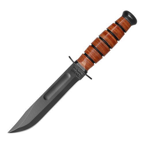 Ka-Bar 1250 - Kurzes USMC-Militärmesser - Lederscheide  - Jagdmesser