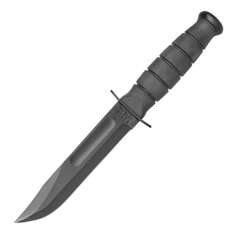 Ka-Bar 1258 - Short Schwarz Messer - GFN Scheide - Feststehende Messer