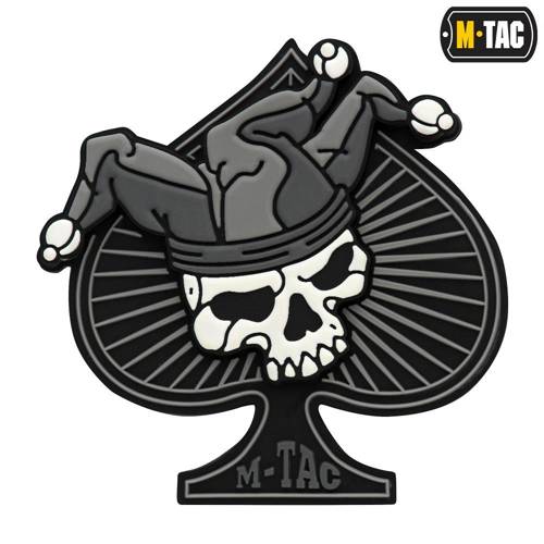 M-Tac – Ace of Spades Patch – 3D PVC – Schwarz/Weiß – 51108236 -  3D PVC Morale Patches