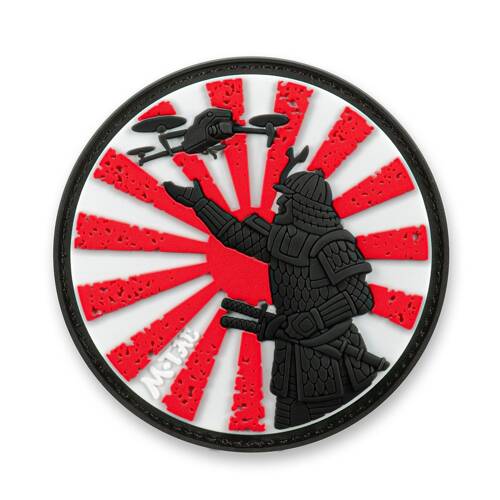 M-Tac – Aufnäher „Der Weg des Samurai“ – 3D PVC – Weiß/Rot – 51338302 - Andere